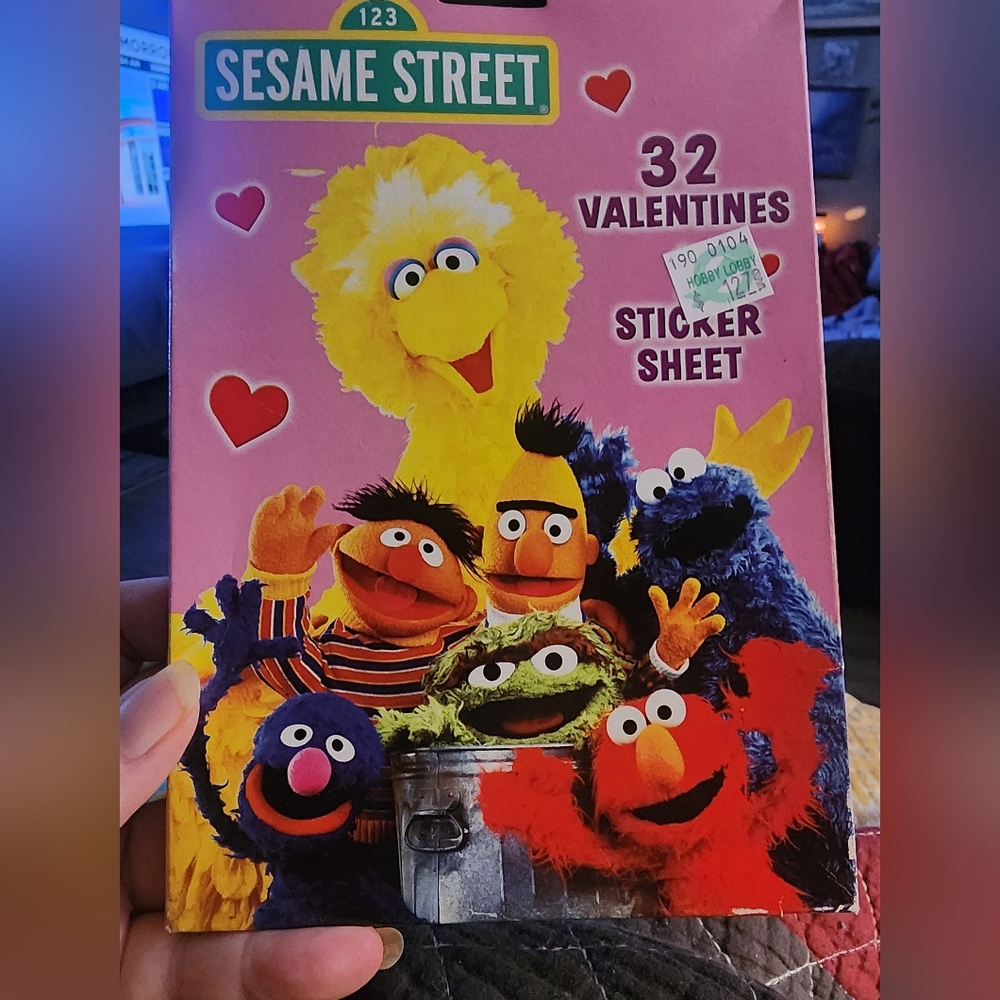 2 Boxes Vintage Valentines Cards Sesame Street